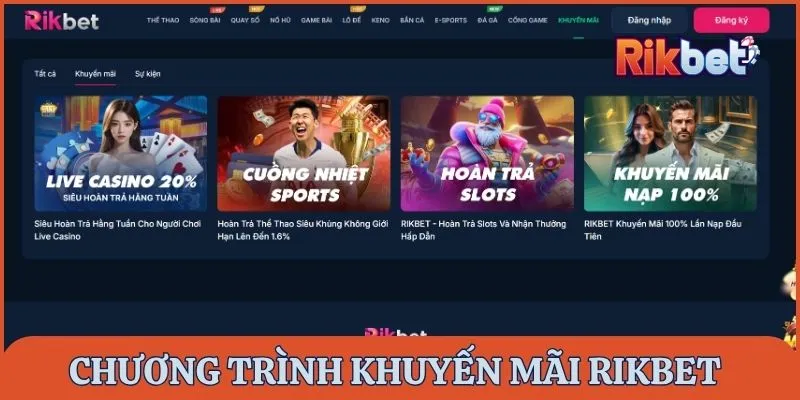 Tổng hợp ưu đãi Rikbet hấp dẫn và giá trị dành cho mọi thành viên