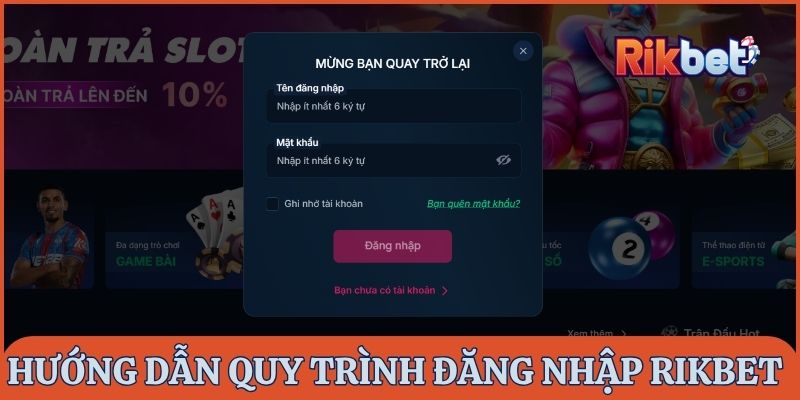 Hướng dẫn quy trình 3 bước đăng nhập Rikbet nhanh chóng và bảo mật